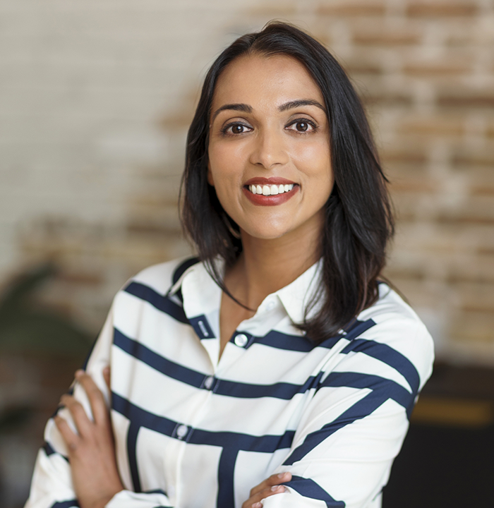 Mansfield Texas dentist Doctor Rushabh Doshi with her husband and baby