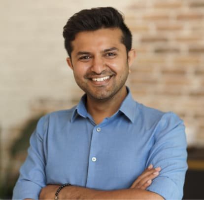 A photo of Dr. Rushabh Doshi smiling